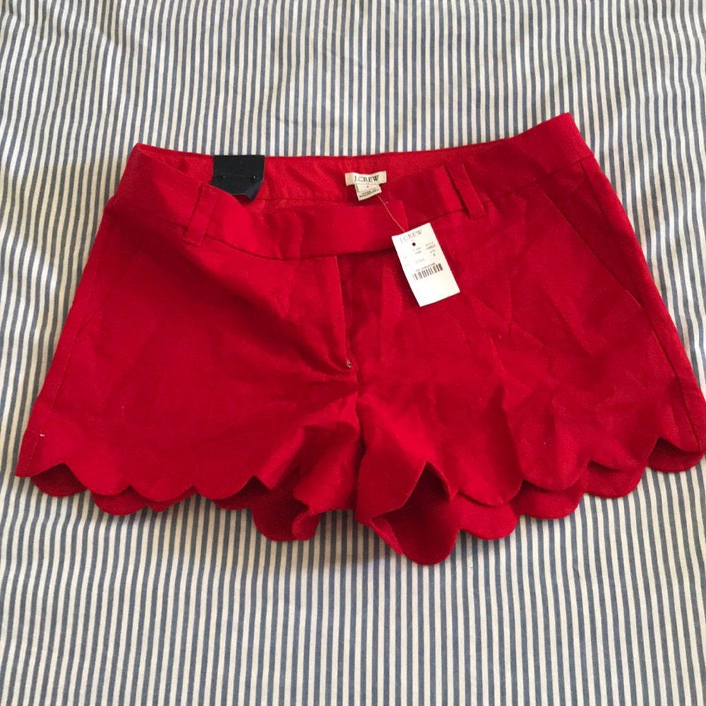 J. Crew Scalloped Shorts NWT